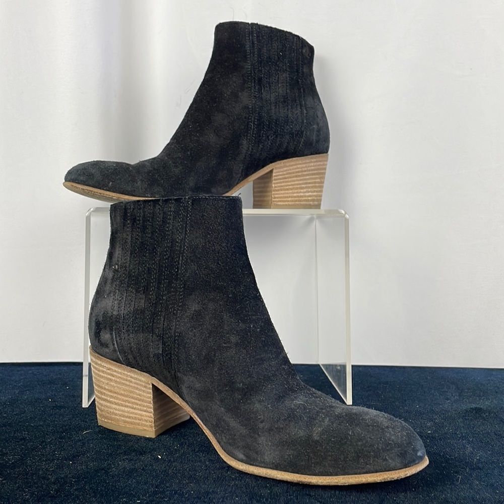 Vince Black Suede Booties
